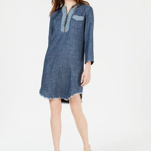 Trina Turk Dresses Trina Turk Chambray Kaiko Dress Poshmark